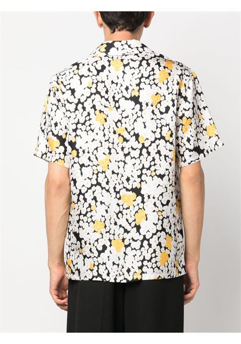 Multicolored printed short-sleeve shirt - men  LANVIN | RMSI0019576210