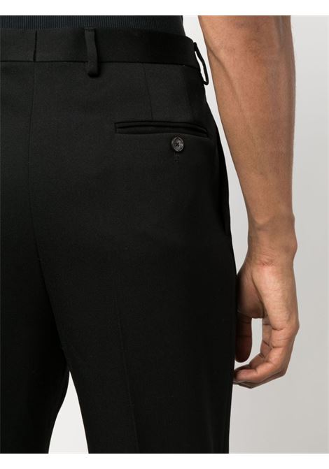 Black straight-leg tailored trousers - men LANVIN | RMTR0003488510