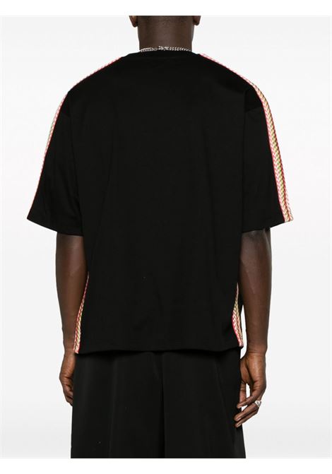 T-shirt Curb con decorazione in nero - uomo LANVIN | RMTS0026J19610