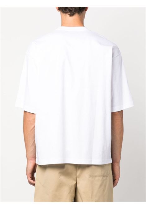 T-shirt con applicazione in bianco - uomo LANVIN | RMTS0026J19801
