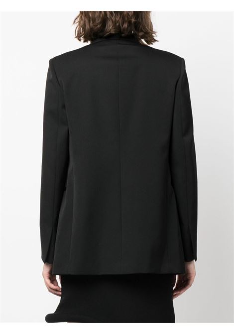 Black jewel-buttons open-front blazer - women LANVIN | RWJA0008571110