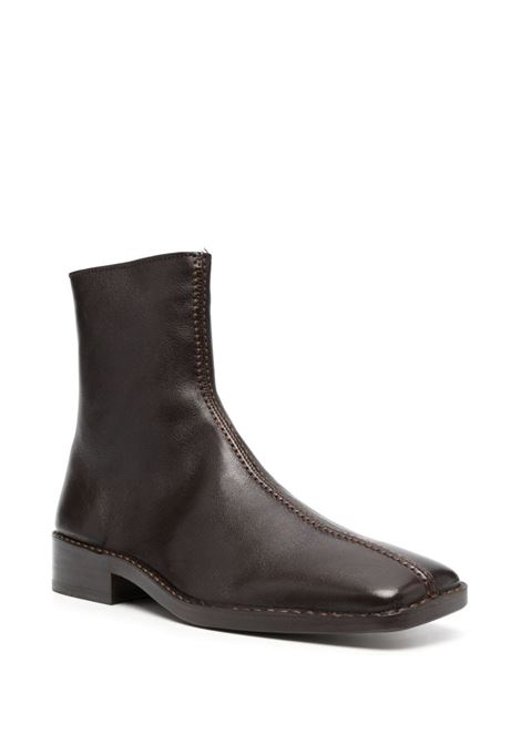 Brown square-toe ankle boots - men LEMAIRE | FO0034LL0043BR440