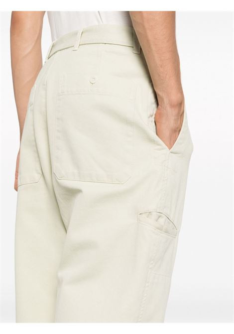Pantaloni dritti con cintura in verde chiaro - donna LEMAIRE | PA1050LD1002GR601