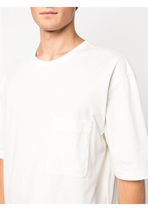 T-shirt con taschino sul petto in bianco - uomo LEMAIRE | TO1107LJ1004WH063