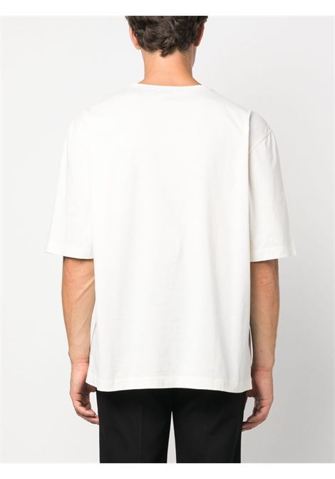 T-shirt con taschino sul petto in bianco - uomo LEMAIRE | TO1107LJ1004WH063