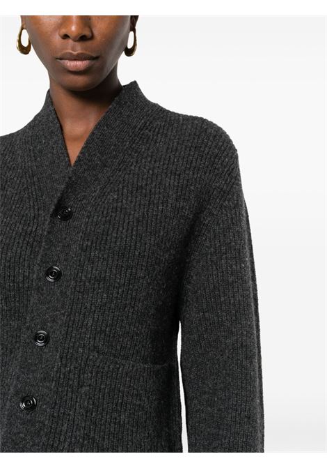 Black ribbed-knit cardigan - women LEMAIRE | TO1134LK085BK994