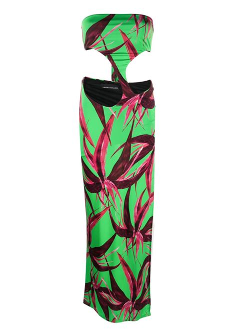 Multicolored Carve cut-out strapless dress - women LOUISA BALLOU | 1141174010