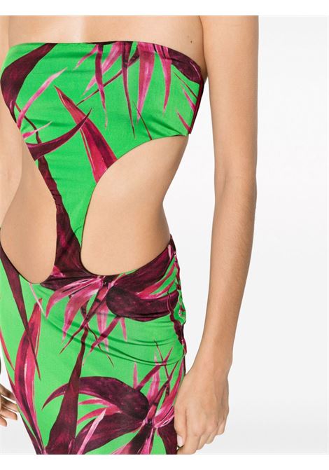 Multicolored Carve cut-out strapless dress - women LOUISA BALLOU | 1141174010