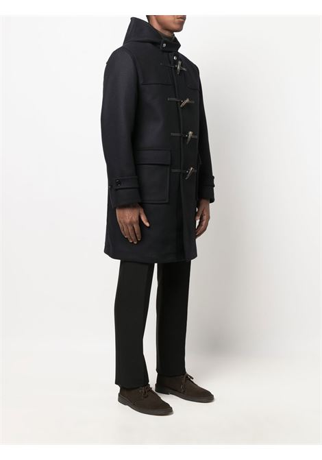 Navy blue Weir toggle-fastening duffle hooded coat - men  MACKINTOSH | GM013SMO49932L133H03