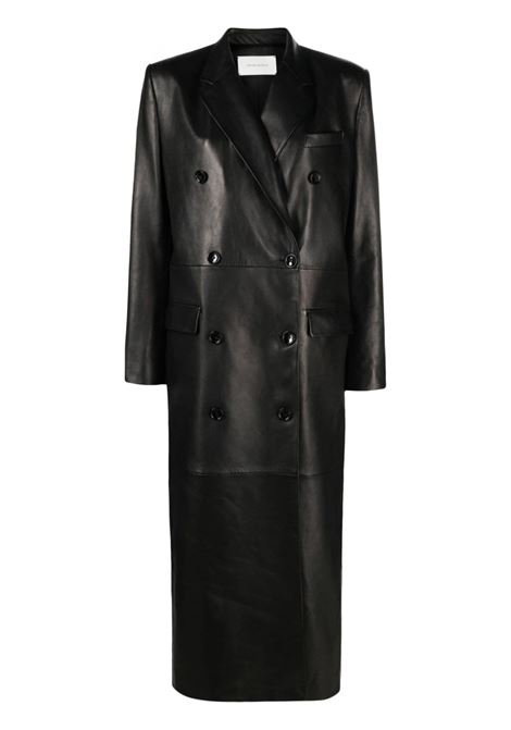 Black double-breasted long coat - women  MAGDA BUTRYM | 123921BLK