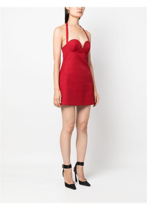 Red sweetheart-neck midi dress - women  MAGDA BUTRYM | 231723RD