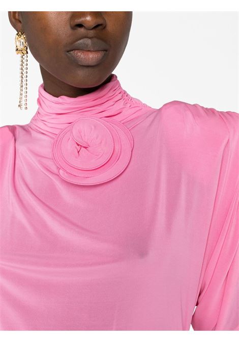 Pink draped high-neck minidress - women MAGDA BUTRYM | 246723PNK