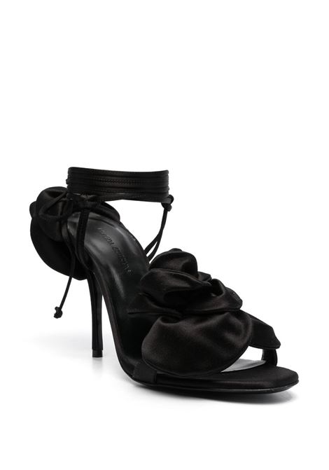 Black double flower 105mm sandals - women  MAGDA BUTRYM | 513723BLK
