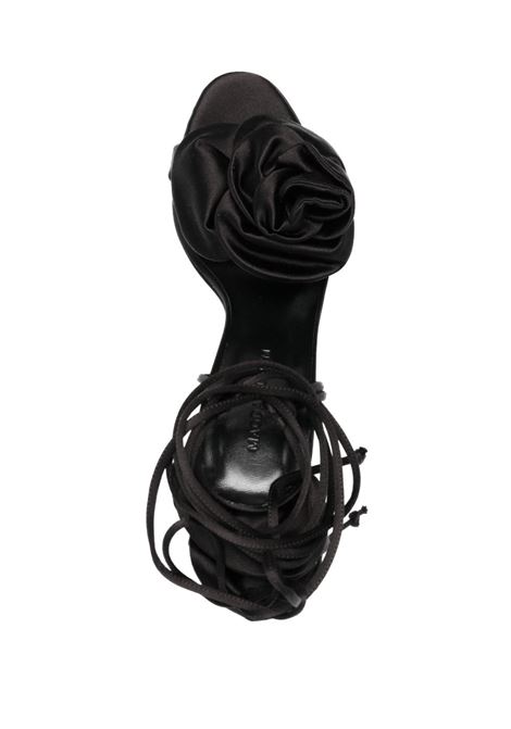 Sandali con fiori 3d in nero - donna MAGDA BUTRYM | 513723BLK
