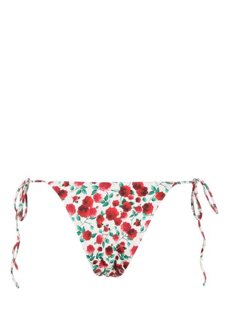Cream rose-print bikini bottoms - women  MAGDA BUTRYM | 666723CRM
