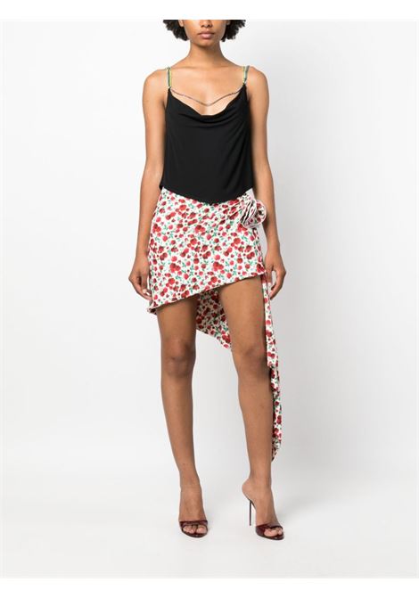 Multicolored floral print draped skirt - women  MAGDA BUTRYM | 699723CRM