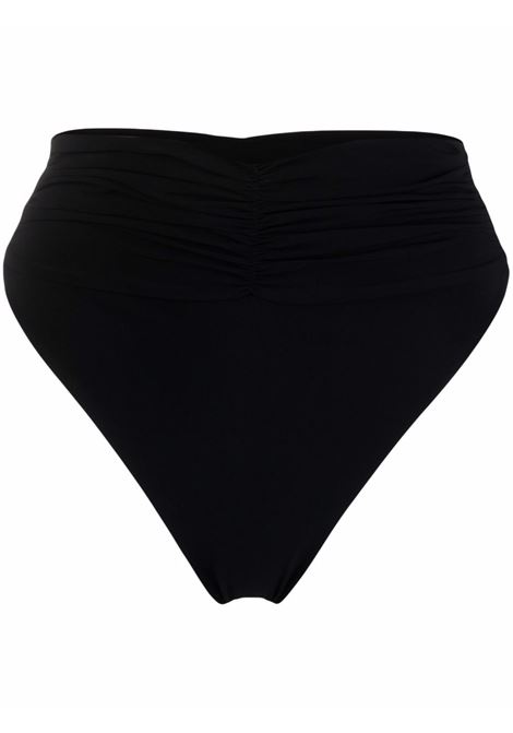 Black ruched high-waisted bikini briefs - women MAGDA BUTRYM | 811721BLK