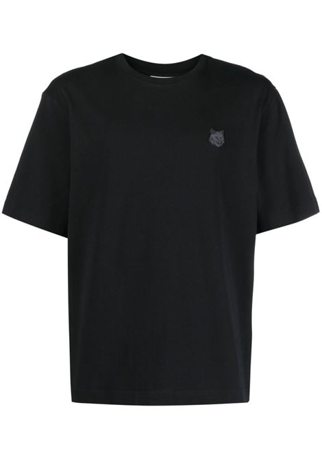 Black Fox patch T-shirt - men MAISON KITSUNÉ | LM00107KJ0119P199