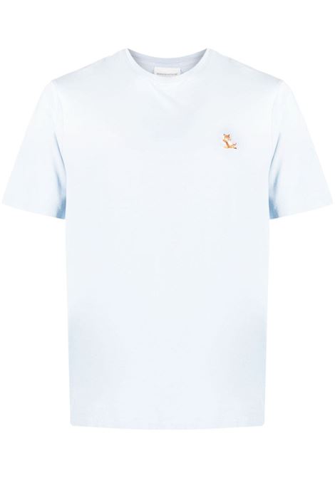 Blue Fox patch T-shirt - men MAISON KITSUNÉ | LM00110KJ0008P422
