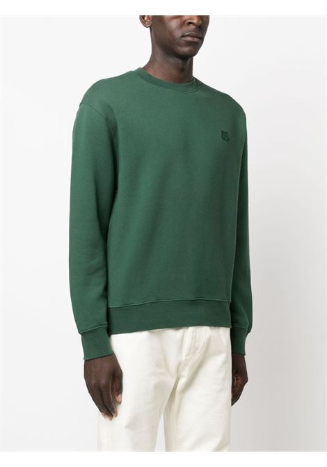Green Fox-patch sweatshirt - men MAISON KITSUNÉ | LM00302KM0307P399