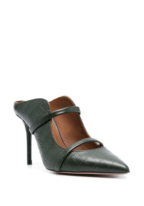 Mules Maureen 100mm in verde - donna MALONE SOULIERS | MAUREEN85185PN