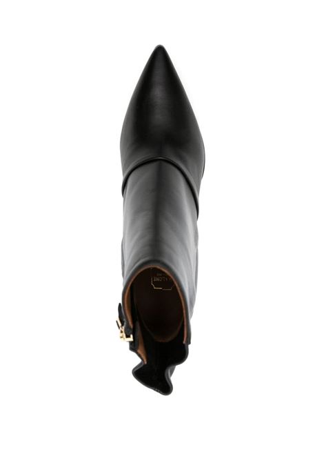 Black 130mm platform ankle boots - women MALONE SOULIERS | RUE1253BLK