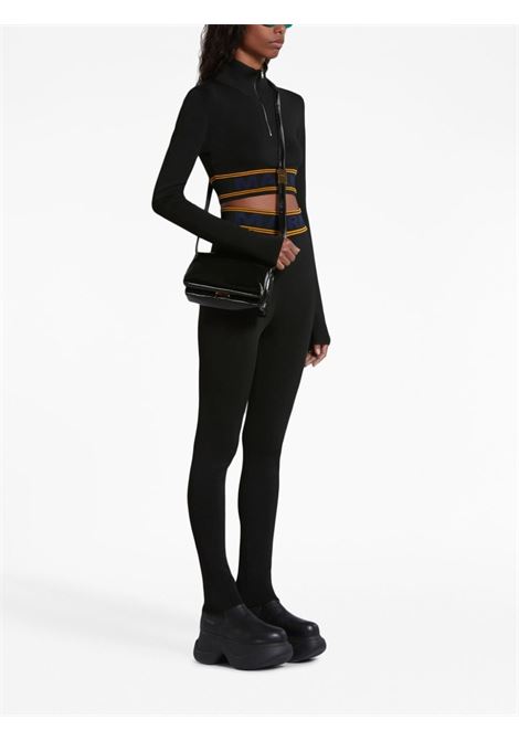 Black logo intarsia-knit cropped jumper - women MARNI | DVMD0157Q0UFV21800N99