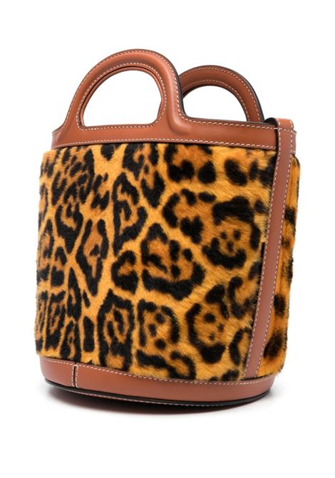 Brown Tropicalia leopard-print bucket bag - women MARNI | SCMP0056Q8LV84600Y65
