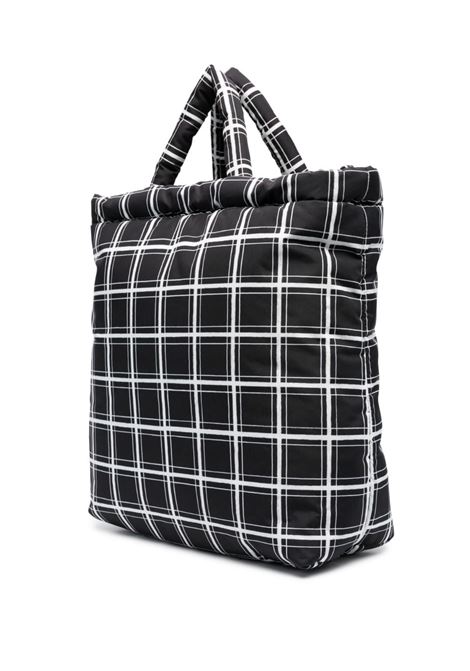 Black checked design tote bag - women  MARNI | SHMQ0060U1P626200N99