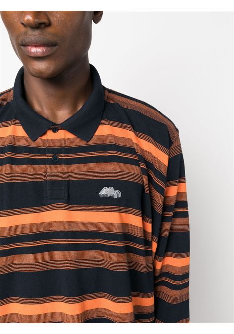 Orange and blue striped polo shirt - men MARTINE ROSE | MRAW23934ORNST