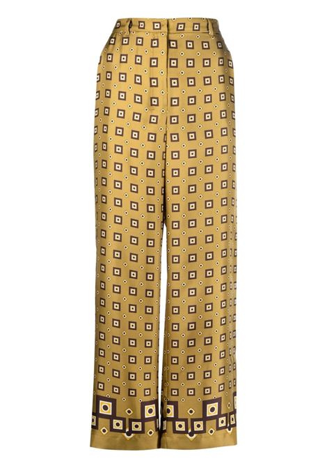 Multicolored timep graphic-print trousers - women  MAXMARA TIMELESS | 2391360138600005
