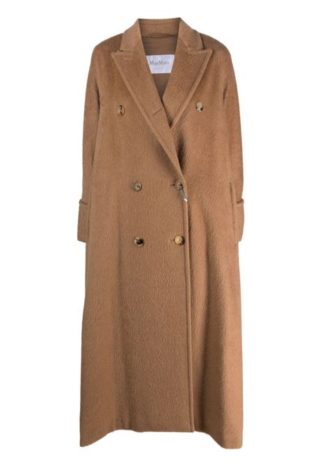 Brown caronte double-breasted long coat - women MAXMARA | 2310163736600001
