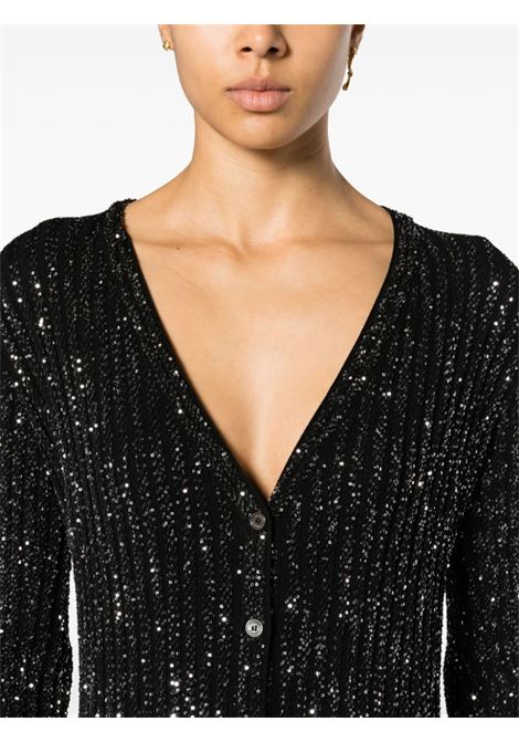 Black and silver metallic-threading long-line dress - women MISSONI | DS23WM1BK025RS90DI
