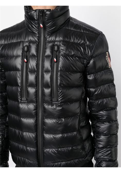 Black Hers logo-patch quilted jacket - men  MONCLER GRENOBLE | 1A00033595B1999