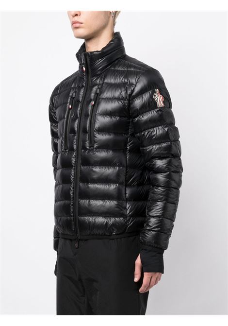 Black Hers logo-patch quilted jacket - men  MONCLER GRENOBLE | 1A00033595B1999