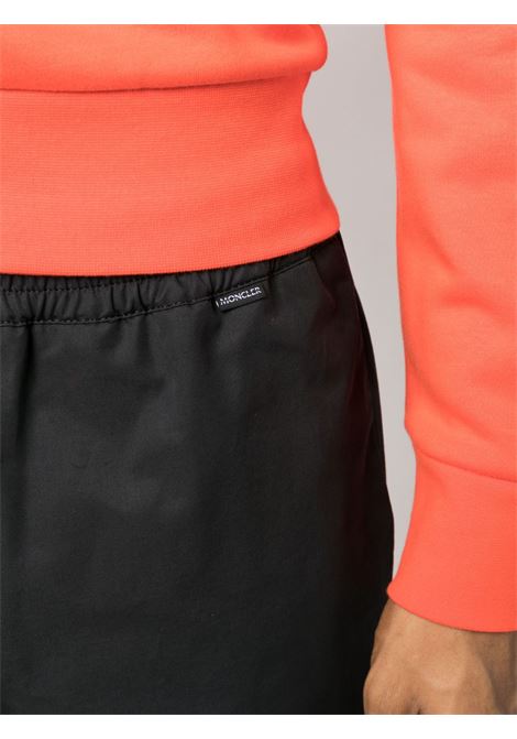 Black logo-patch track trousers - men  MONCLER | 2A0000954ARP999