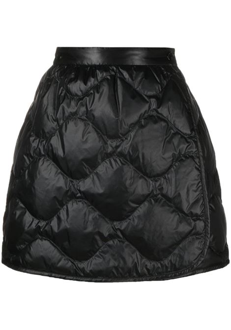 Black padded quilted mini skirt - women  MONCLER | 2D00015595ZZ999