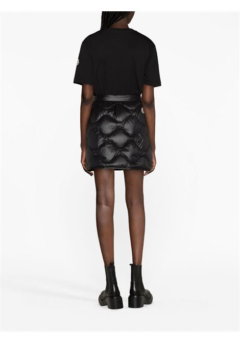 Black padded quilted mini skirt - women  MONCLER | 2D00015595ZZ999