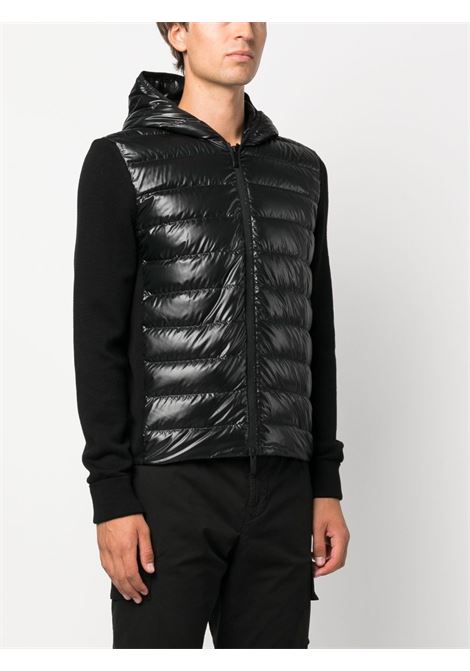 Black panelled padded hooded jacket - men MONCLER | 9B00004M1113999