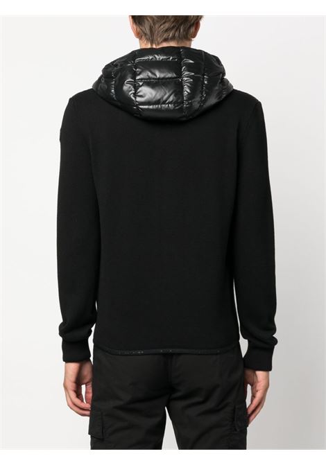 Black panelled padded hooded jacket - men MONCLER | 9B00004M1113999