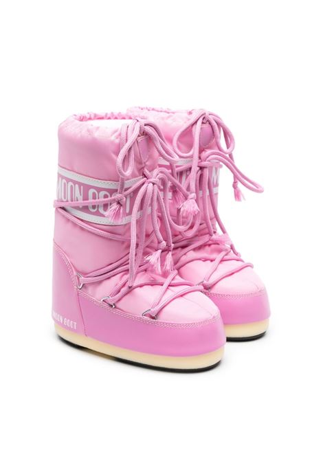 Stivali da neve stringati in rosa - bambino MOON BOOT KIDS | 14004400MB063