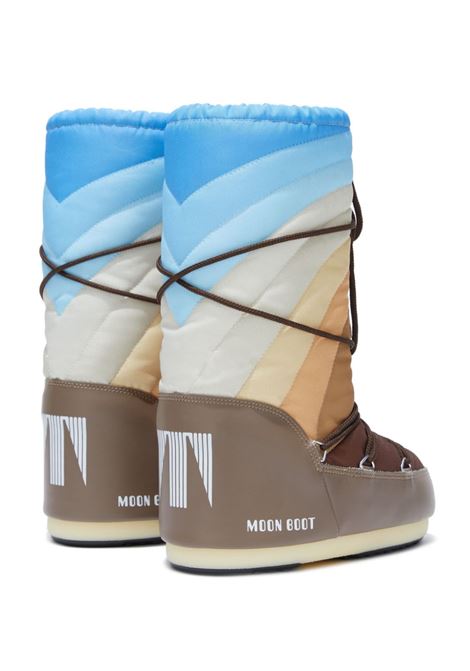 Multicolour logo rainbow-print snow boots - unisex MOON BOOT | 14027700001