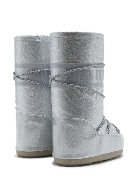 Silver Icon Glitter snow boots - unisex MOON BOOT | 14028500002