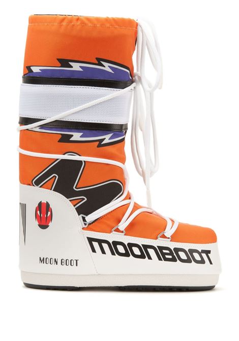 Orange and white Icon Retrobiker boots - unisex MOON BOOT | 14028600004