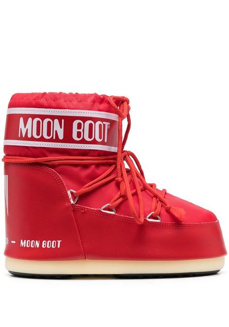 Red logo-print lace-up snow boots - unisex MOON BOOT | 14093400009