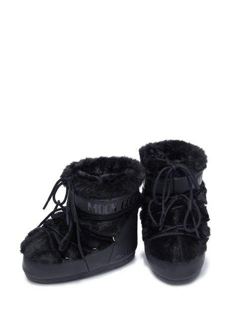 Black Icon Low faux-fur detail boots - unisex MOON BOOT | 14093900001