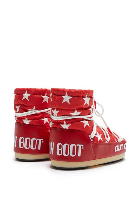 Stivali da neve Icon Star in rosso e bianco - unisex MOON BOOT | 14601700002