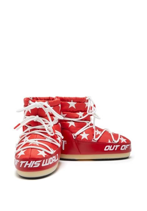 Red and white Icon Low Star boots - unisex MOON BOOT | 14601700002