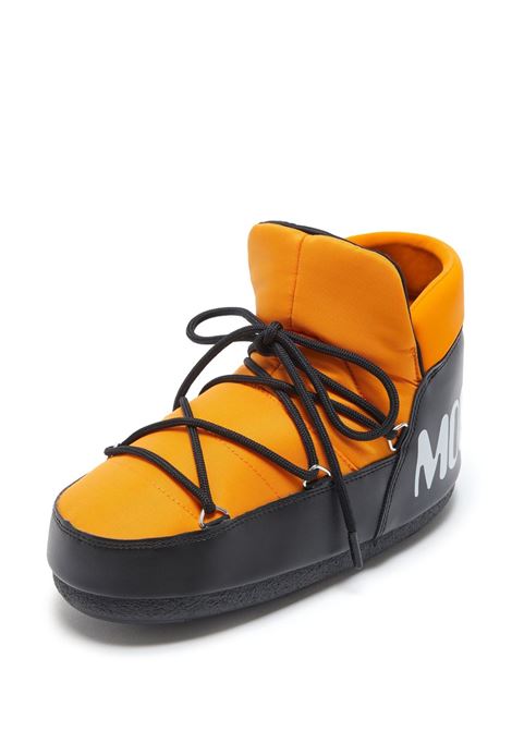 Black and orange two-tone padded lace-up boots - unisex MOON BOOT | 14601900003