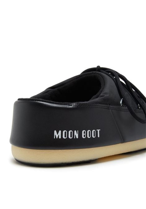 Black logo-print lace-up mules - unisex MOON BOOT | 14602100001